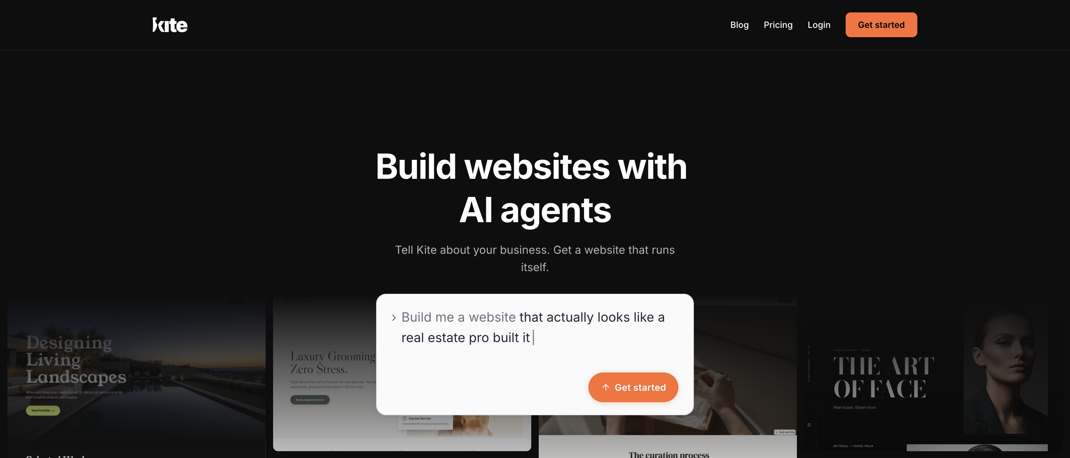 Conversation interface + live store preview