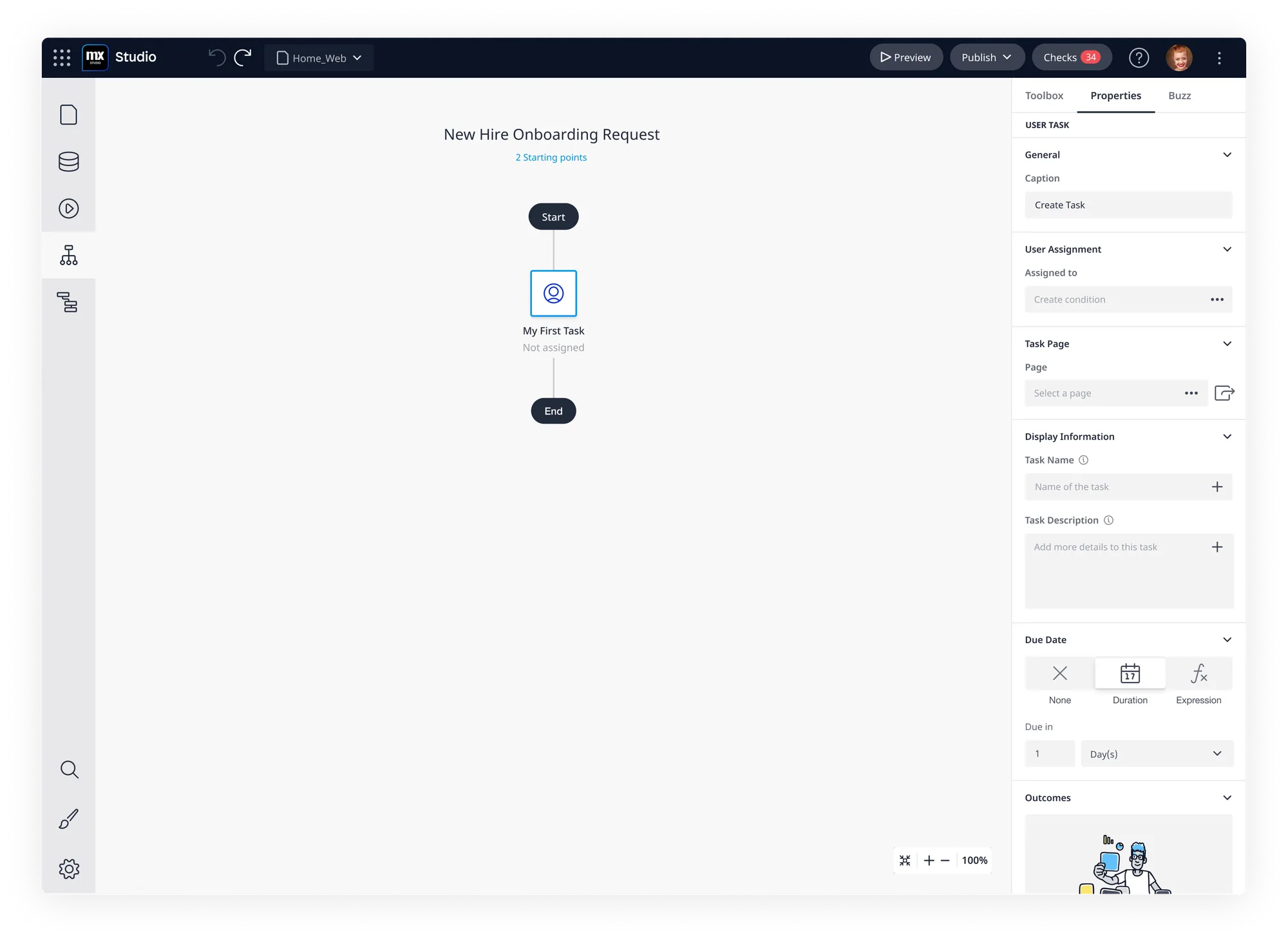 The redesigned Mendix Studio IDE